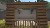 A Log balcony
