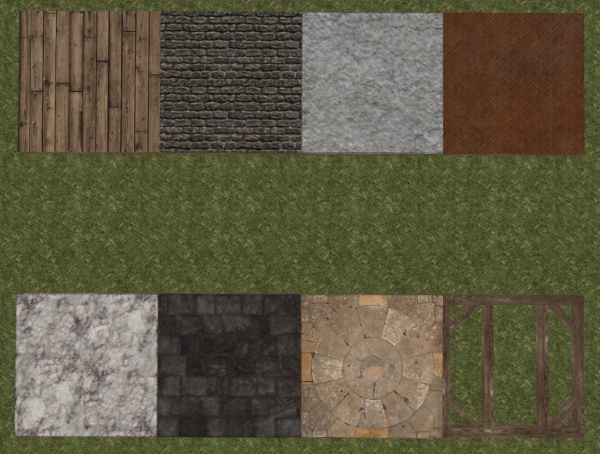 All six types of house floor styles in comparison.