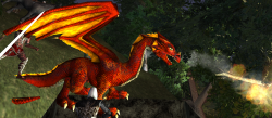 A Red dragon hatchling