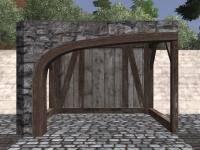 A Plain stone arch right