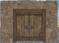 A Rendered double door