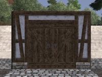 A Timber framed double door