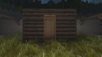 A Bark log door