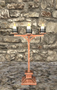 A Copper candelabra