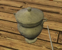 A Small pottery amphora