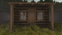 A Rustic log canopy