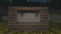 A Hardwood log wide window