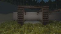 A Bark log arch