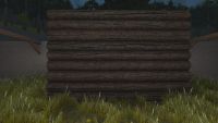 A Bark log wall