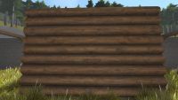 A Log wall