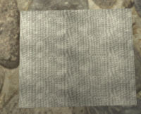A Square piece of canvas