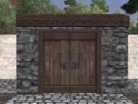 A Stone double door