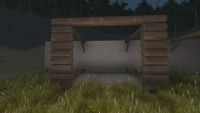 A Hardwood log arch