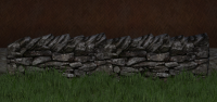 A Low stone wall